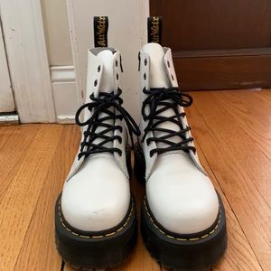 Platform White Dr. Martens